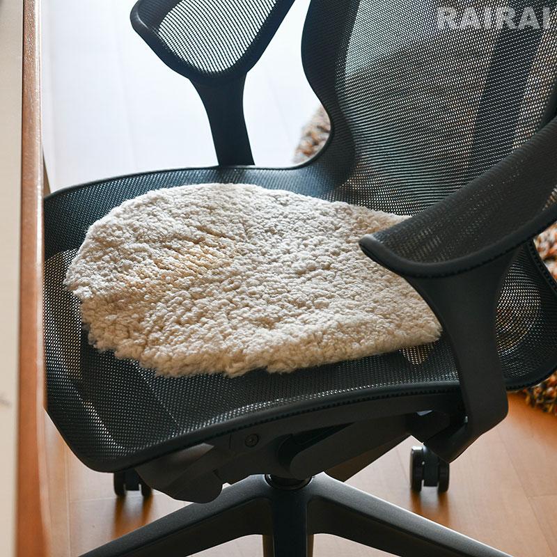 シープスキンマット クリーム色 サイズ3 シープスキンマット クリーム