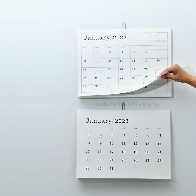 保証書付 Gallery Ando カレンダー Kaoru 葛西薫 23 ギャラリー Kasai アンドー 壁掛け その他趣味