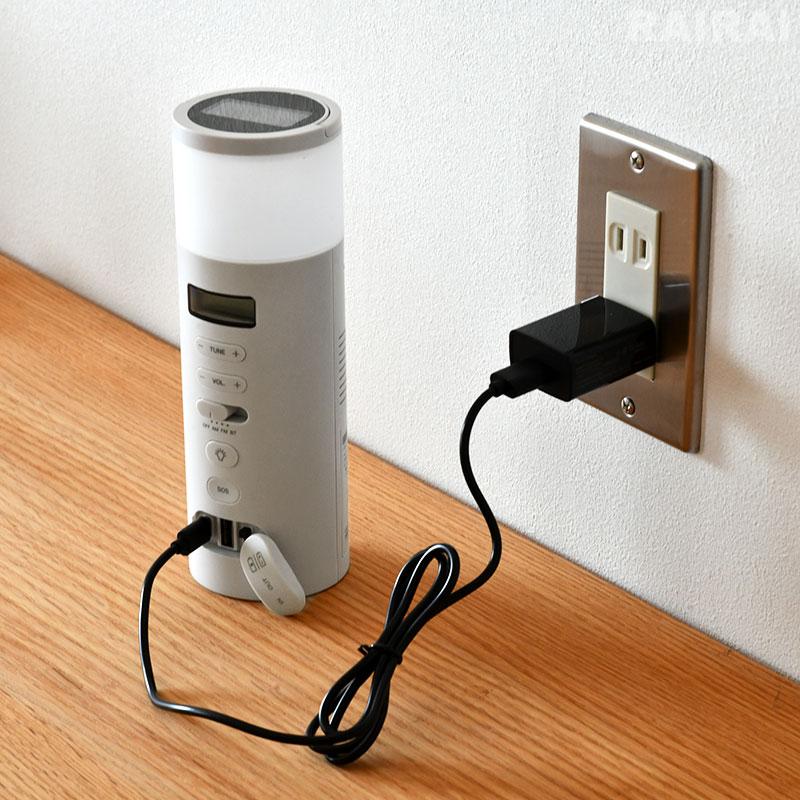 0（プラスマイナスゼロ） 防災ラジオ ホワイト ブラック ブラウン