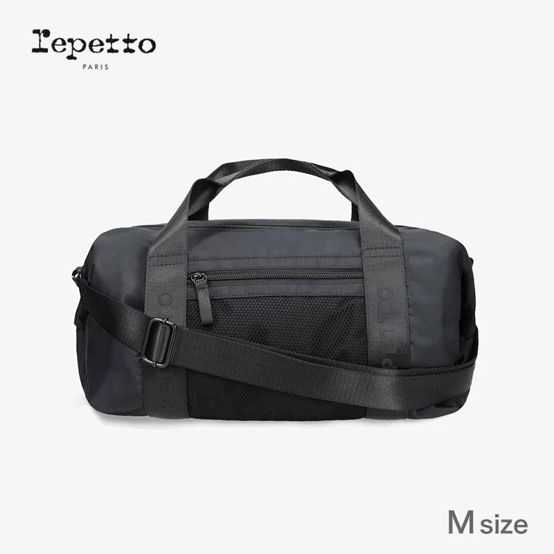 repetto レペット ダッフルバッグMサイズ 新品 ノワール 黒 repetto（レペット） ダッフルバッグ Mサイズ ノワール 2WAY