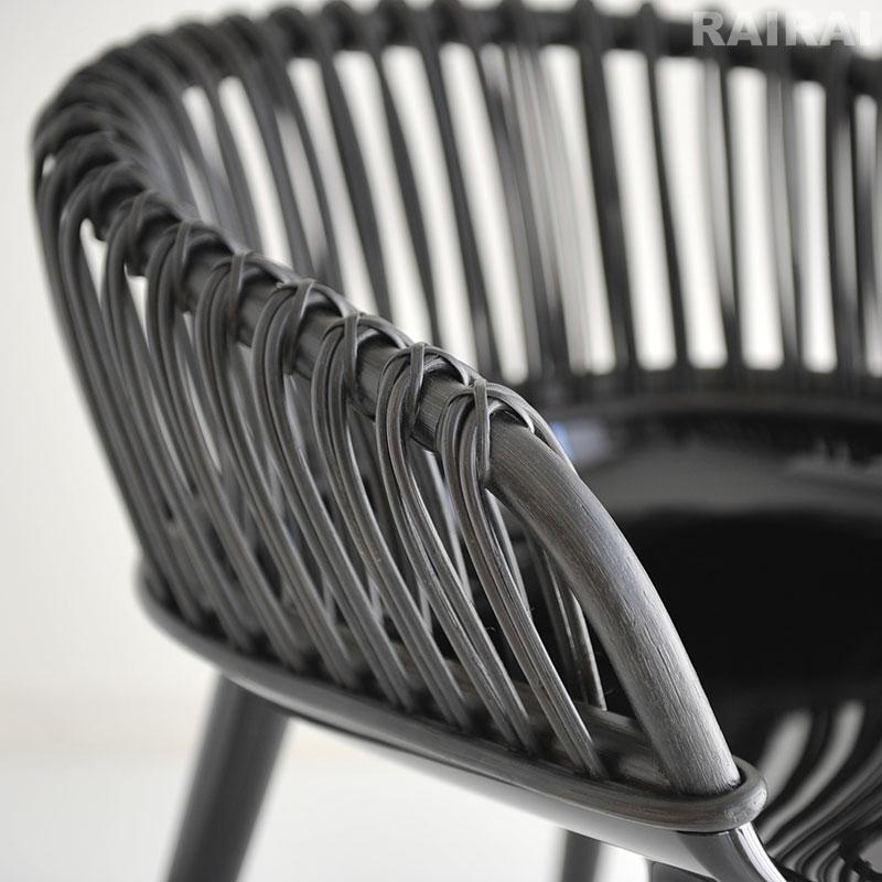 MAGIS（マジス） アームチェア サイボーグ ウィッカー クラブ ブラック