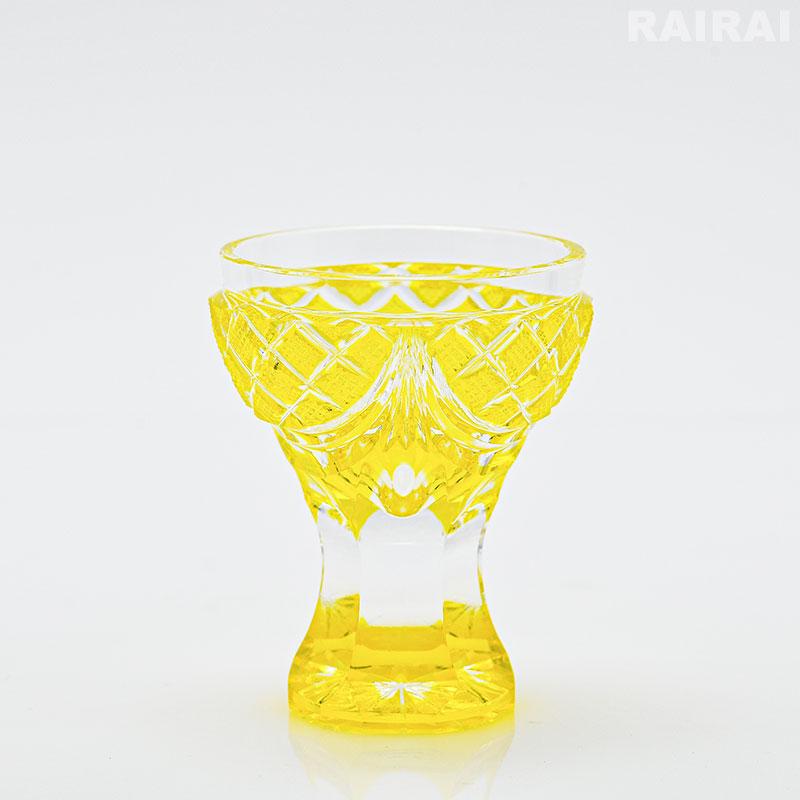 薩摩びーどろ工芸◇グラス/PUP/薩摩切子/馬上杯/色被せガラス