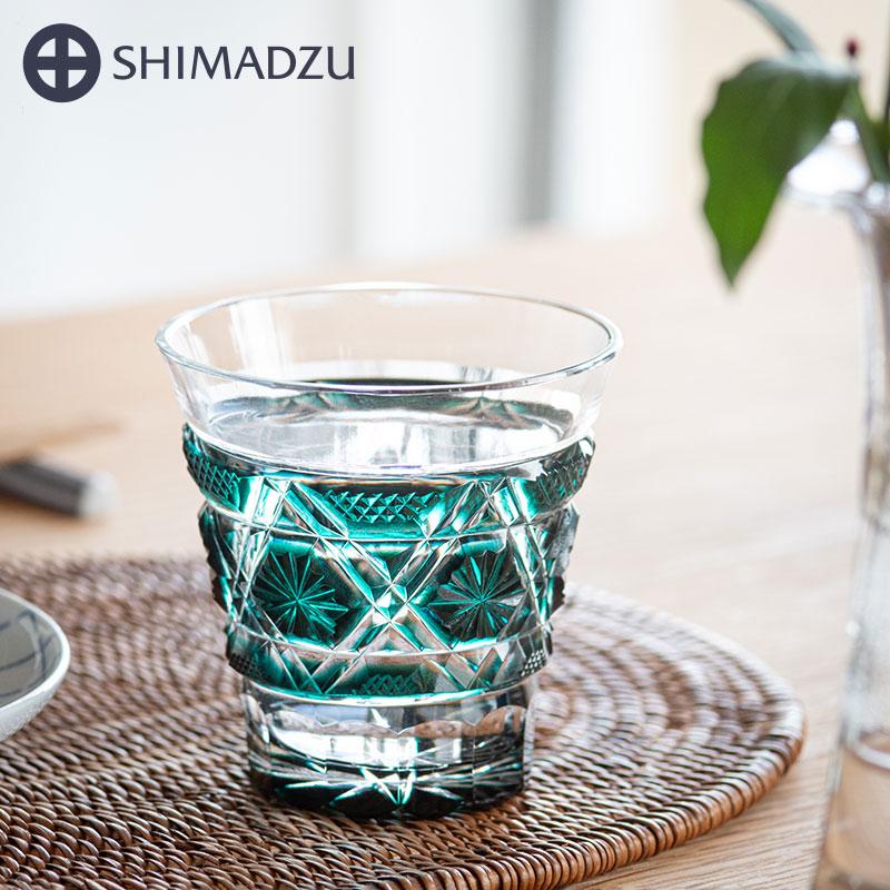 薩摩切子 冷酒グラス cut01 緑 創作 鹿児島 島津薩摩切子 薩摩 薩摩切子 冷酒グラス cut01 緑 創作 鹿児島 島津薩摩切子 薩摩
