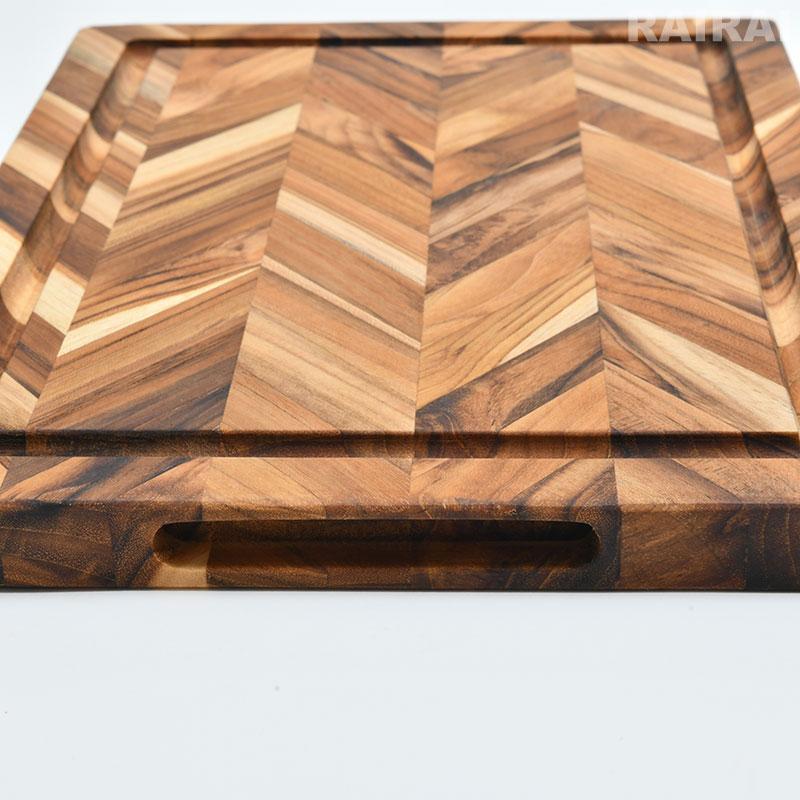 チークハウス ヘリンボーン カッティングボード 36cm TEAKHAUS