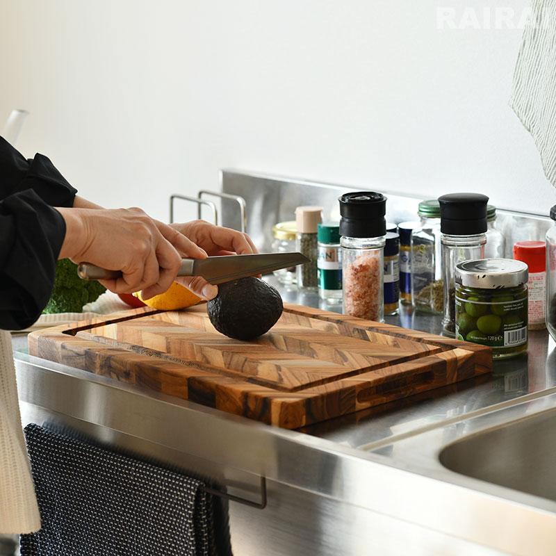 チークハウス ヘリンボーン カッティングボード 36cm TEAKHAUS まな板