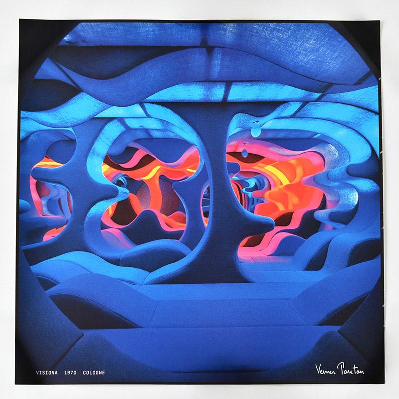 ヴェルナーパントン　ポスター　60cm X 60cm ポスター Panton visiona 1970 cologne Exhibition Poster ヴェルナー