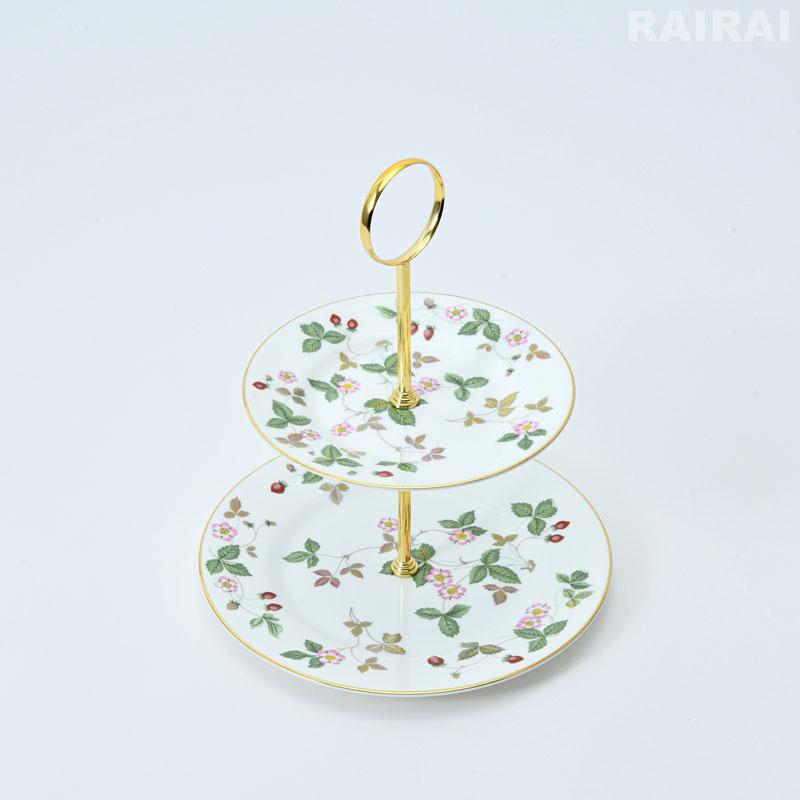 WEDGWOOD（ウェッジウッド） 【紅茶セット付き】 2段ケーキスタンド