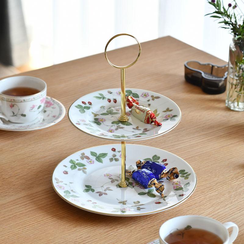 WEDGWOOD（ウェッジウッド） 【紅茶セット付き】 2段ケーキスタンド