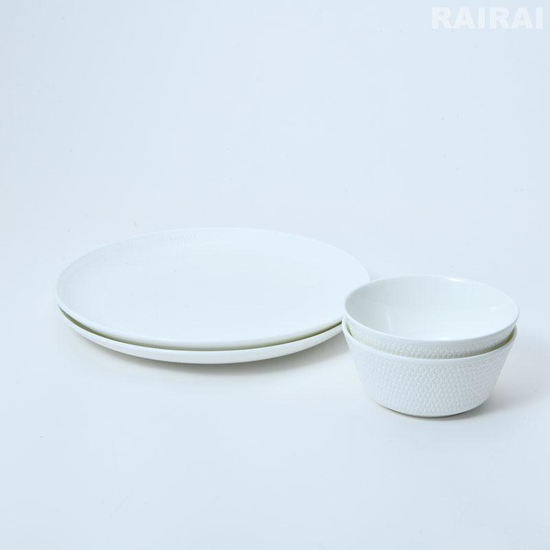 Gio 【紅茶セット付き】 ウェッジウッド ジオ クーププレート＆ボウル