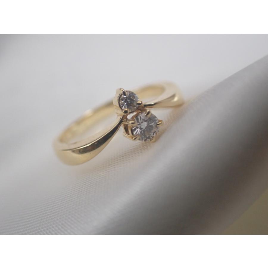 K18YG 一粒ダイヤモンドリング　11号 MIKIMOTO（ミキモト） K18YG ダイヤモンド リング ＃11 : Pawn Shop