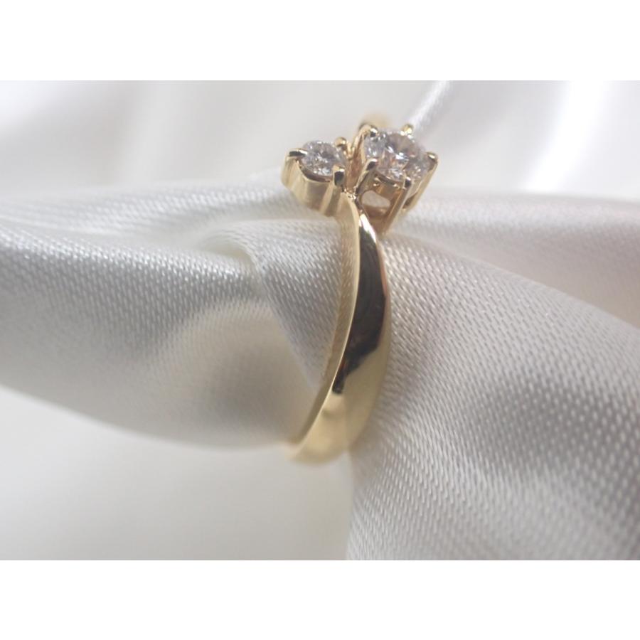 mika【MIKIMOTO】ダイヤ付 K18 約6.5-7.0mm 370 中古】ミキモト MIKIMOTO クロスダイヤ リング K18ホワイト