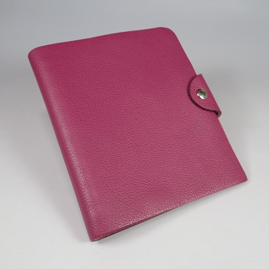 HERMES エルメス HERMESユリスPM パープル 手帳 ノート カバー 