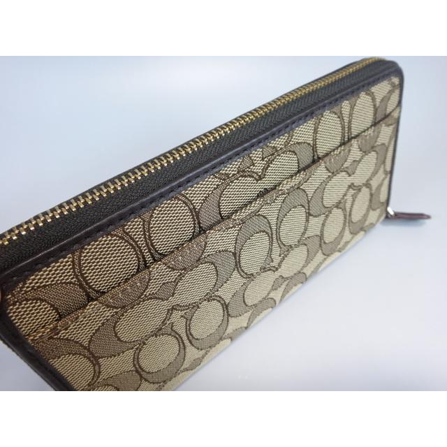 COACH コーチ 長財布 F53539 IMC7C ラウンドファスナー カーキ 
