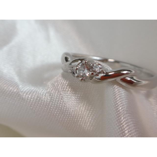 VENDOME Pt900プラチナ　ダイアモンド　ドットリング　ヴァンドーム VENDOME☆ヴァンドーム Pt900 天然ダイヤモンドドットデザインリング