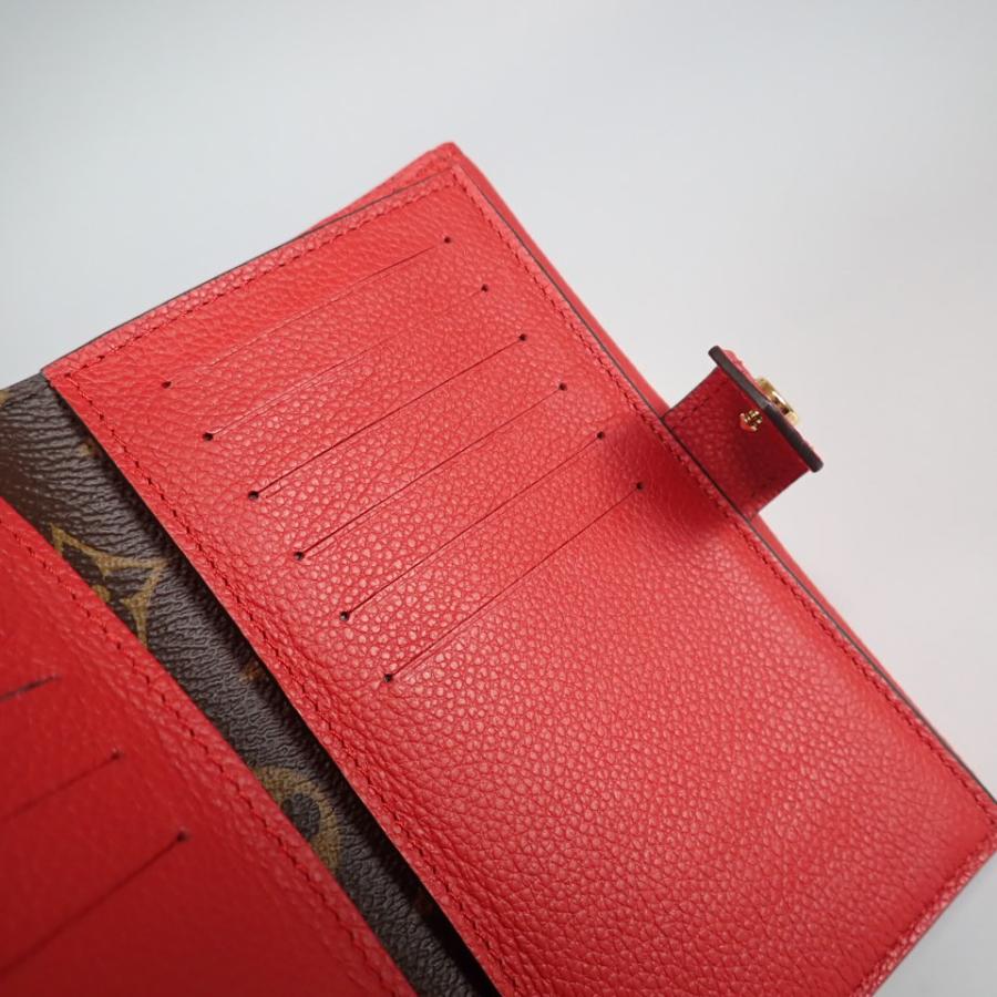 ルイ・ヴィトン 二つ折り財布 黒/赤 ルイ ヴィトン Louis Vuitton 二つ折り財布 ポルトフォイユ