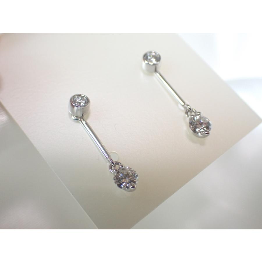 ☆K18WG ダイヤモンド ピアス 2way タイプ : Pawn Shop やまき ☆K18WG ダイヤモンド ピアス 2way タイプ : Pawn Shop やまき