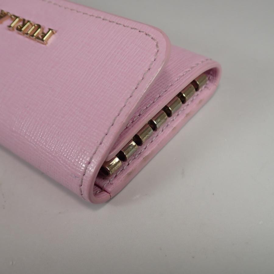 FURLA フルラ レディース キーケース キーホルダー 鍵掛け 6連 ピンク