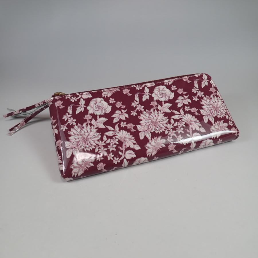 美品　ハンドメイド 花柄彫刻 レザー長財布 美品 ハンドメイド 花柄彫刻 レザー長財布 美品 ハンドメイド 花
