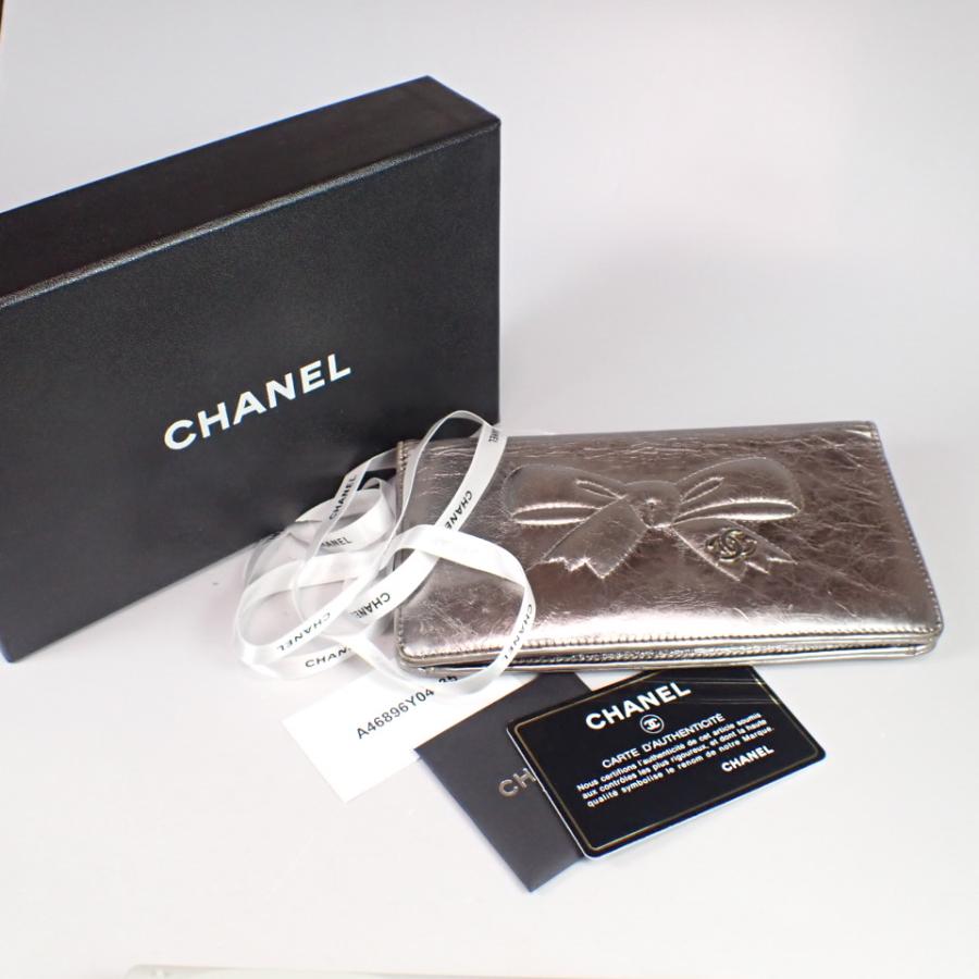 CHANEL CHANEL シャネル 長財布 リボン ココマーク CHANEL CHANEL シャネル 長財布 リボン ココマーク