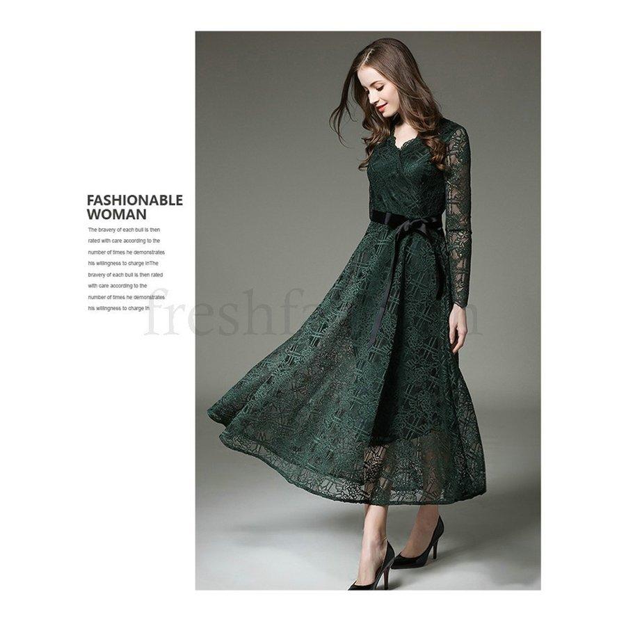 海外最新 フォーマル レディース 着痩せ Vネック レースワンピース 演奏会 ロングドレス ワンピース ドレス 結婚式 ワンピース 新作 大人 パーティドレス Aライン パーティドレス サイズ Xxl Michiganestateplanning Com