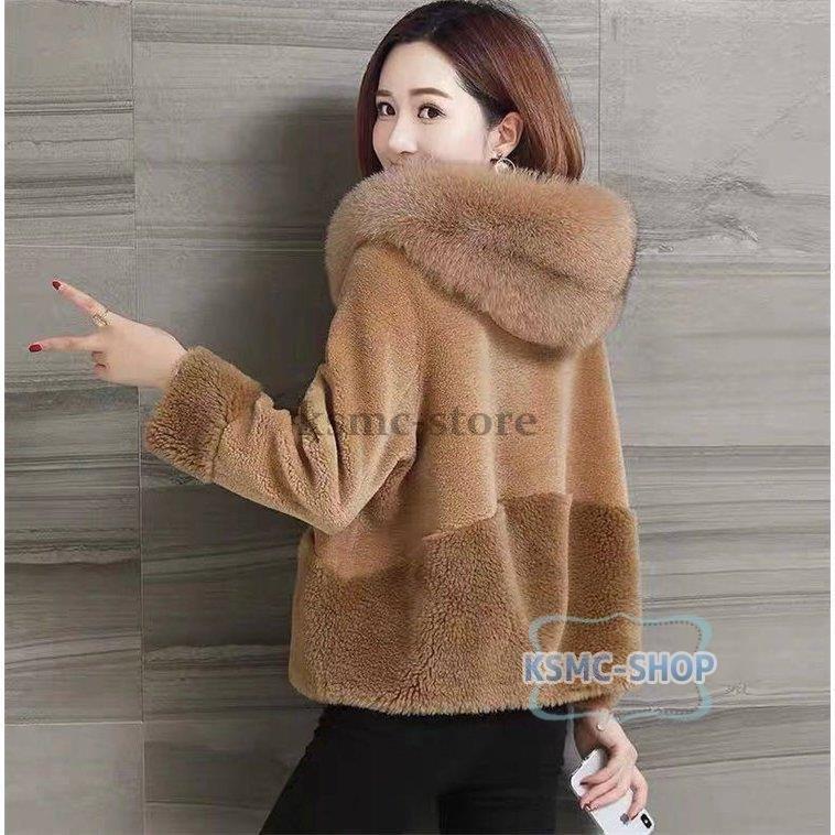 激安店舗 女性 暖かい 上品 シンプル 毛 冬 秋 フード付き 人気 コート ショート丈 ファー ジャケット アウター レディース フェイクファー ファーコート 防寒 40代 30代 パーカー サイズ L Michiganestateplanning Com