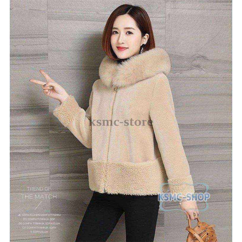 激安店舗 女性 暖かい 上品 シンプル 毛 冬 秋 フード付き 人気 コート ショート丈 ファー ジャケット アウター レディース フェイクファー ファーコート 防寒 40代 30代 パーカー サイズ L Michiganestateplanning Com