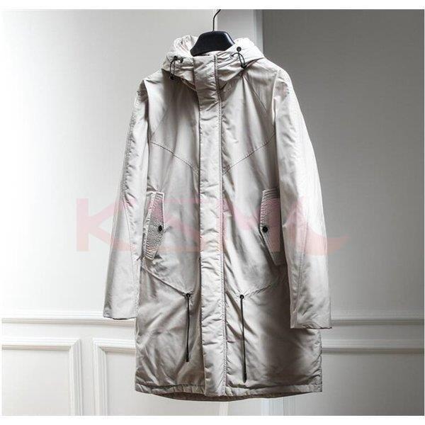 新しく着き ゆったり 格好いい シンプル 防風 防寒 フード付き 厚手 ロングコート ダウンコート メンズ ダウンジャケット ファション 冬 アウター ダウンコート カラー ブラック Www Gatorheatandair Com