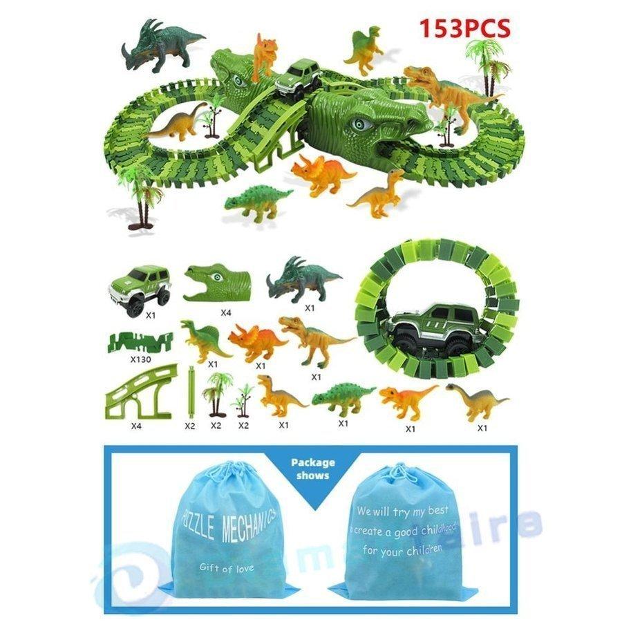 レール 153ピース ブロック レーストラック 恐竜 知育玩具 ギフト クリスマス 誕生日 子供用品 おもちゃ 知育玩具 超特価sale開催 Themtransit Com