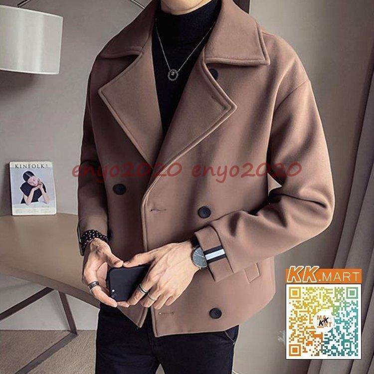 人気定番 ピーコート Pコート メンズコート 秋冬 ラシャコート ショート丈コート 男性 ジャケット アウター コート 通勤 カジュアル 代 40代 30代 Pコート サイズ 2xl