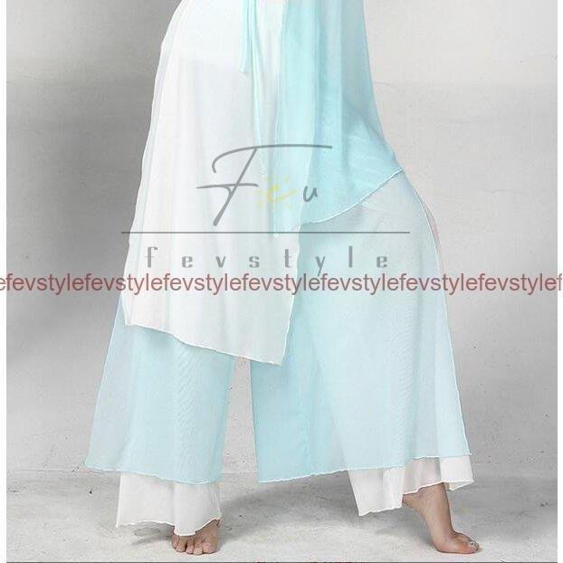 上品 中国風踊りダンス衣装レディース古典ダンス衣装3点セットレッスン漢服七分袖羽織り ワイドパンツ キャミ ガウチョパンツ中華演出服 ドレス ダンス衣装 カラー レッド qhema Com