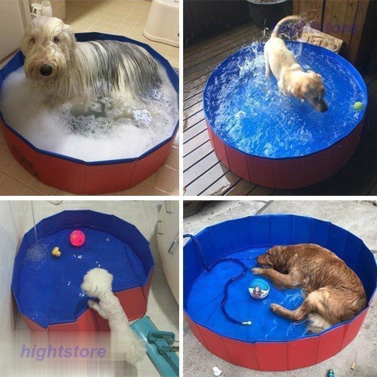犬プール バスグッズ バスタブ 犬用プール ペット用バス アウトドア ペット用プール 犬 お手入れ用品 折り畳む可能 水漏れなし お風呂用品 猫 Poelddnp ペット用品 生き物 Jennilynproulx Com