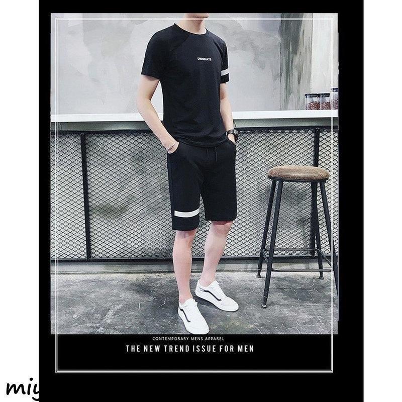 年末のプロモーション 半袖 メンズ 上下セット ジャージ スウェット セットアップ ファッション カジュアル パンツ Tシャツ ルームウェア 薄手 2点セット ジャージ スウェット上下セット サイズ 4xl qhema Com