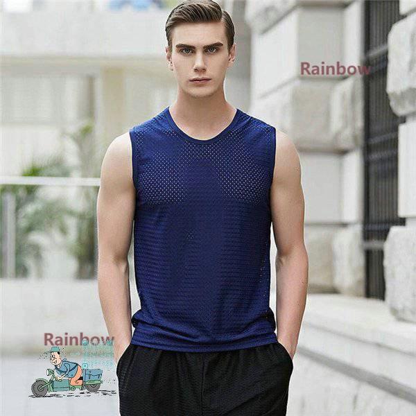 かわいい メンズインナー冷感ノースリーブuネックシャツタンクトップスポーツ作業着の下涼しいメッシュインナー下着肌触り インナーウエア サイズ 2xl Www We Job Com