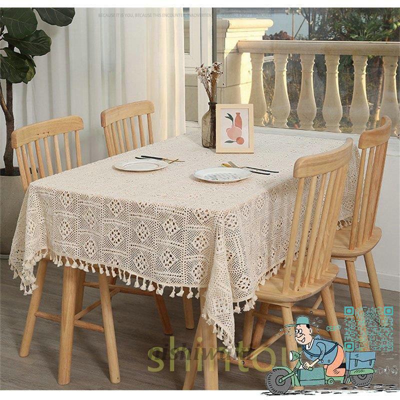 テーブルクロス レース 食卓カバー プレゼント テーブルカバー マルチカバー 長方形 シンプル 正方形テーブルランナー 北欧風 綿 家感じ タッセル  公式の店舗