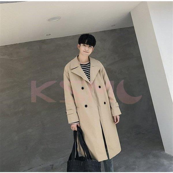 交換無料 卸売可メンズコートチェスターコートロングコート薄手秋服カーキグリーンブラック無地 チェスターコート サイズ L Www Raviwebcoding Com