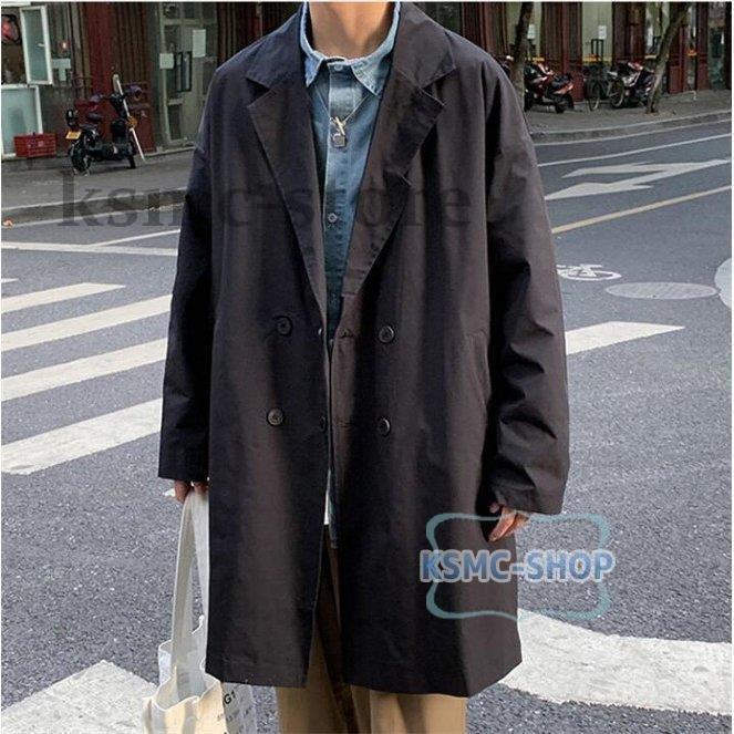メンズ ミディアム丈 コート トレンチコート スリム かっこいい 春秋 アウター スプリングコート ダブルブレスト ベルト付き 長袖 ジャケット 薄手 アウトドア 通勤 通学 男性用 コート おしゃれ 大きいサイズ Ingeproy Com Co