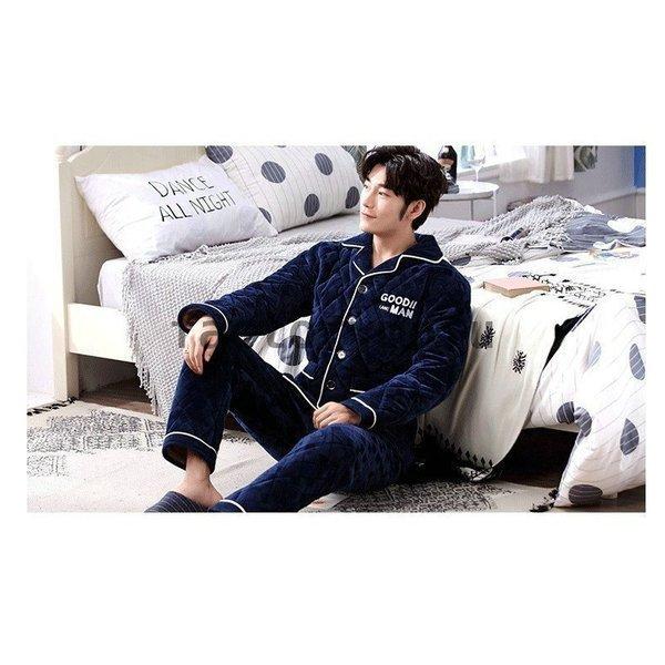 パジャマ メンズ 長袖 上下セット 前開き 冬向き おしゃれ 暖か 前開きパジャマ 厚手 部屋着 ルームウェア 防寒 寝巻き Xhf8zzikyw メンズファッション Valleymill Com