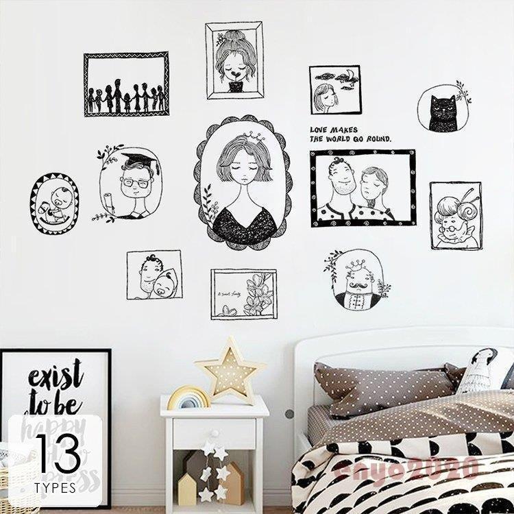 送料無料キャンペーン ルームデコ ウォールステッカー 雑貨 インテリア 壁紙デコ Agm84 レッド ブルー ブラック キュート アニマル 蝶々 イラスト 壁紙シール その他テーブル カラー G