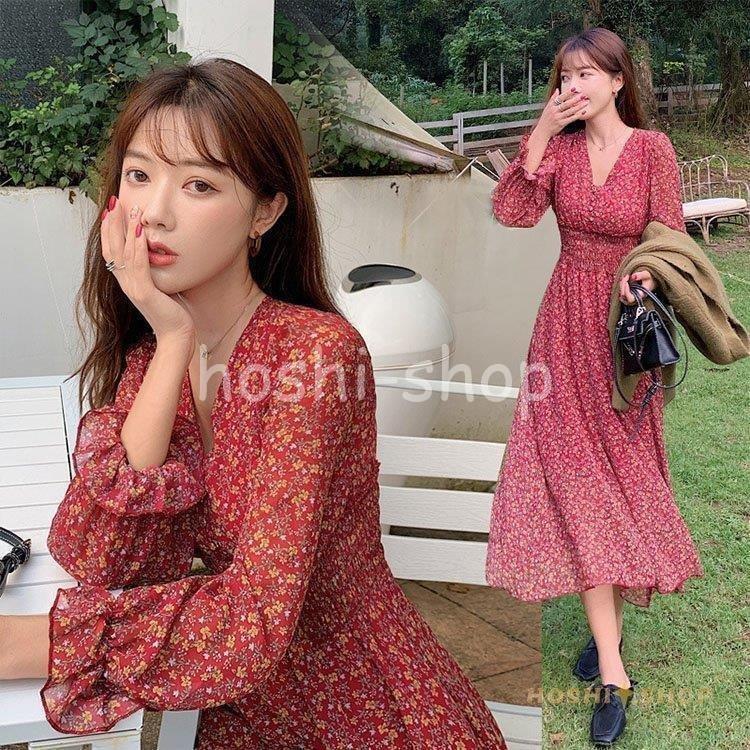 春秋 結婚式ドレス マキシ丈ワンピース レディース キレイめ 上品 シフォン オシャレ 花柄ワンピース シフォンワンピース 40代 着痩せ 最前線の