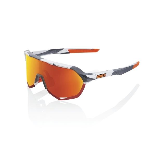 100% ワンハンドレッド サングラス S2 Soft Tact Grey Camo-HiPER Red