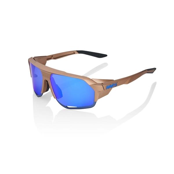 ワンハンドレッド サングラス 100% NORVIK Matte Copper Chromium/Blue Multilayer Mirror Lens サングラス スポーツサングラス 自転車 野球の画像