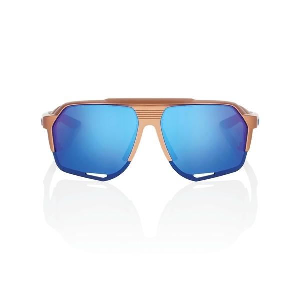 ワンハンドレッド サングラス 100% NORVIK Matte Copper Chromium/Blue Multilayer Mirror Lens サングラス スポーツサングラス 自転車 野球の画像