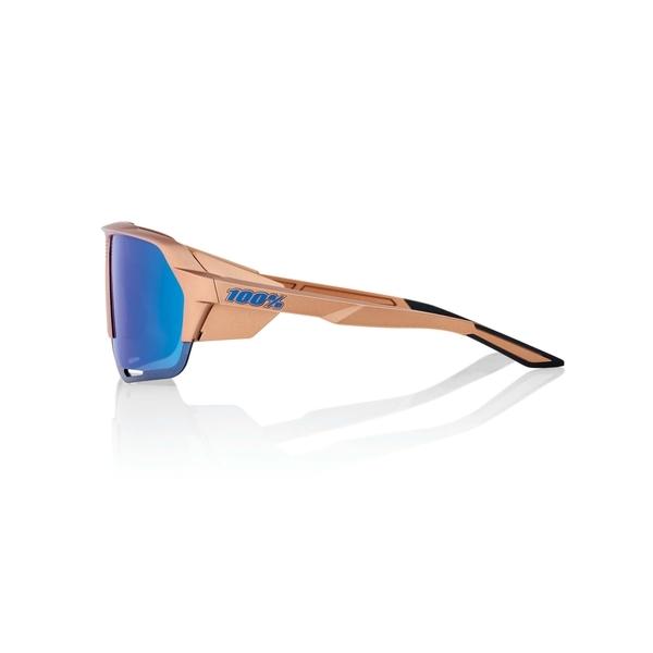 ワンハンドレッド サングラス 100% NORVIK Matte Copper Chromium/Blue Multilayer Mirror Lens サングラス スポーツサングラス 自転車 野球の画像