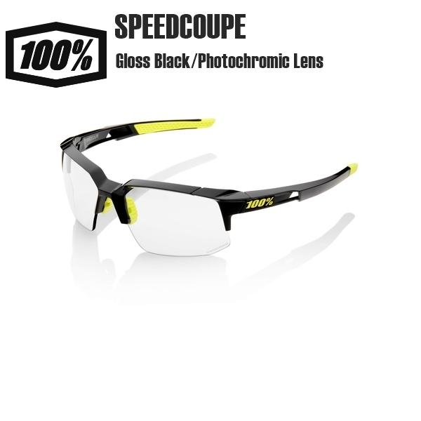 ワンハンドレッド サングラス 100% SPEEDCOUPE Gloss Black/Photochromic Lens サングラス スポーツサングラス 自転車 野球