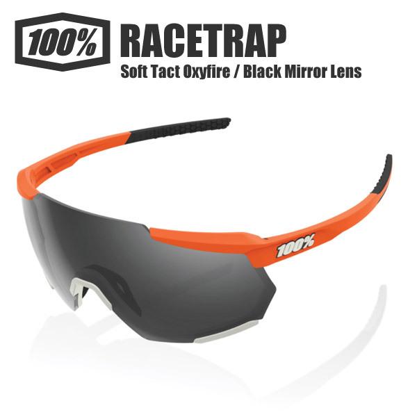 100% - ワンハンドレッド 黒眼鏡 RACETRAP スピード競技落とし穴 置き目品 運動競技黒眼鏡 ベースボール アイウェア 読み込む自動二輪車 銀輪 スポーツサングラス-スポーツアクセサリー-スポーツ