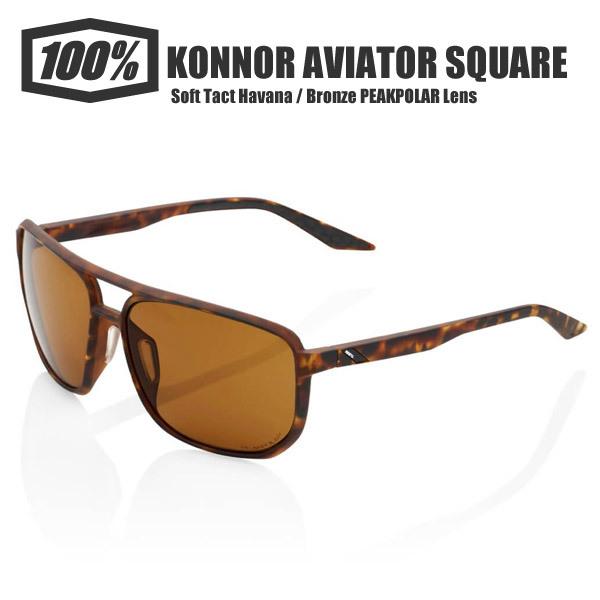 ワンハンドレッド サングラス 100% KONNOR AVIATOR SQUARE 正規品 スポーツサングラス 野球 アイウェア ロードバイク 自転車