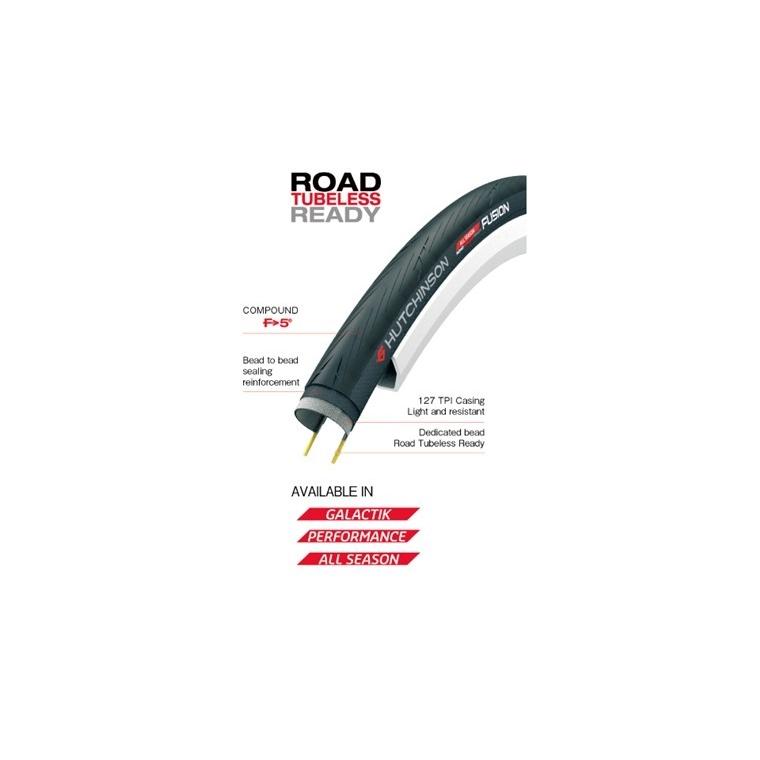 (HUTCHINSON/ハッチンソン)ロードバイクタイヤ FUSION 5 ROAD TUBELESS READY（フュージョン5 ロードチューブレスレディ PERFORMANCE 700x25)（PV527201）