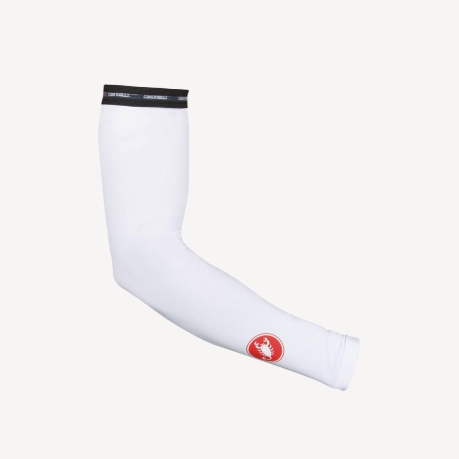 CASTELLI カステリ UPF 50 + LIGHT ARM SLEEVES WHITE 4516036-001 アームカバー  自転車｜cebs-sports｜02