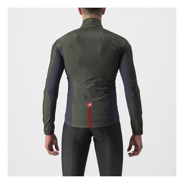 CASTELLI カステリ SQUADRA STRETCH JACKET MILITARY GREEN/DARK GRAY 4521511-075 サイクルジャケット メンズ サイクルウェア 自転車｜cebs-sports｜03