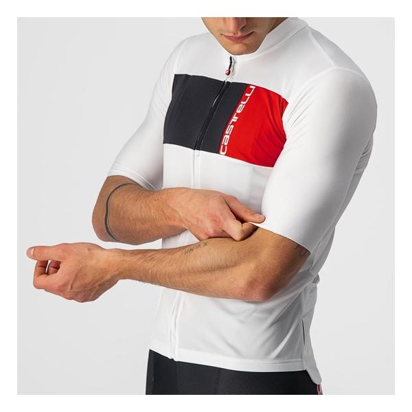 CASTELLI カステリ PROLOGO 7 JERSEY IVORY/LIGHT BLACK-RED 4522023-065 メンズ サイクルジャージ 半袖 自転車｜cebs-sports｜04